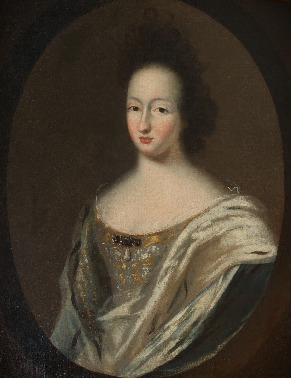 Kuvassa muotokuva Ruotsin kuningatar Ulrika Eleonorasta. Teoksen on maalannut David Von Krafft, öljy kankaalle.
