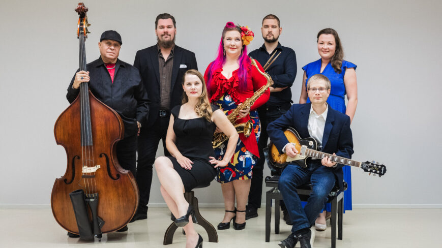 Kuvassa Loimaan Seudun musiikkiopiston jazz-orkesteri Loimujazz.